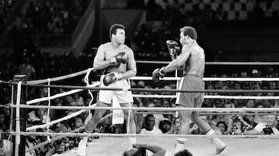 Muhammad Ali defeated George Foreman in front of 60,000 people in Kinshasa in 1974 in the "Rumble in the Jungle". AFP Photo