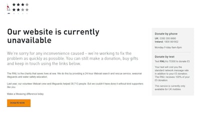 Last week the RNLI took down its website as a precautionary measure after the charity said it had experienced "suspicious activity".