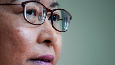 Hong Kong Chief Executive Carrie Lam listens to reporters' questions during a press conference at the government building in Hong Kong Tuesday, September 10, 2019. AP
