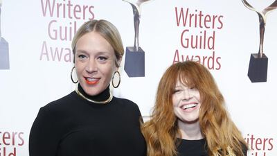 Chloë Sevigny and Natasha Lyonne attend the 72nd Annual Writers Guild Awards at Edison Ballroom in New York City. AFP