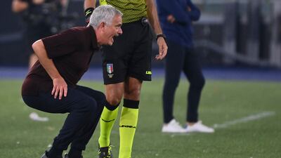 Roma manager Jose Mourinho. AP