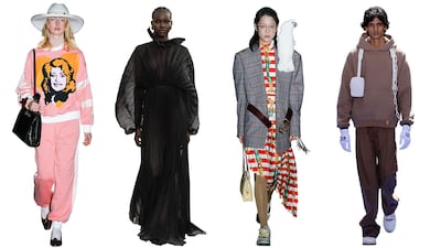 Looks from Gucci, Valentino and Louis Vuitton