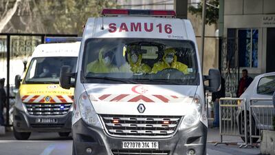 Civil defence teams, along with security forces, rushed to the site of the accident. AFP