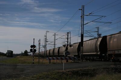 A coal train in Clermont, Australia. Getty