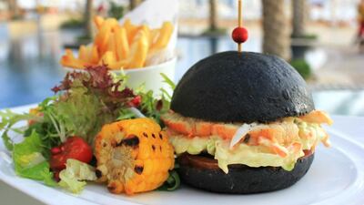 A handout photo of Lobster Burger at Seagrill on 25° Restaurant and Lounge (Courtesy: Fairmont The Palm)