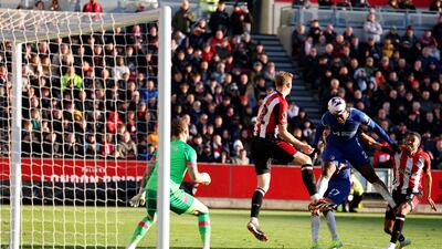 Axel Disasi of Chelsea scores his team's second goal. Getty
