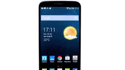 The Alcatel Onetouch Hero 2 will be sold for Dh1,699. The National