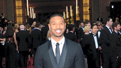 2014: Michael B Jordan wears Givenchy at the 86th Annual Academy Awards on March 2, 2015. AFP