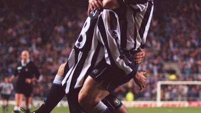 1=) Newcastle United, 1993-94, Third, 77 points. After coming up as champions of the First Division, Kevin Keegan’s side, with Andy Cole and Peter Beardsley at the tip of a free-scoring attacking line up, were dubbed “The Entertainers”. Only Blackburn Rovers and champions Manchester United finished above them. Allsport