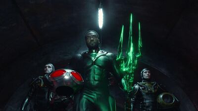 Yahya Abdul-Mateen II in Aquaman and the Lost Kingdom. Photo: Warner Bros Picture