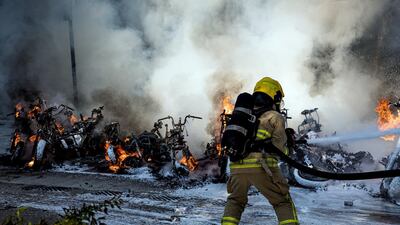 Hong Kong's pro-democracy protesters during a standoff with the police, using umbrellas and roadblocks to resist the police's offense and tear gas. Xun Yuan for The National