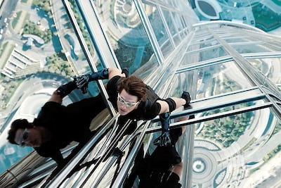 Tom Cruise scales Dubai's Burj Khalifa for a daring stunt in the Mission: Impossible franchise. AP