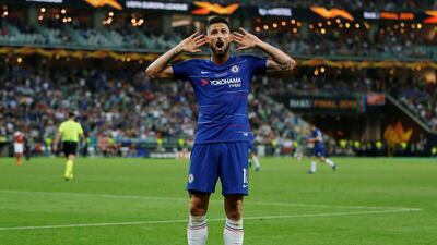 Olivier Giroud 8/10. Struggled to impact the first half, but dominated Arsenal’s defence after the break. The French striker’s opening goal was a thing of beauty – a smart, low diving header – before he won the penalty and set up the fourth against his former side. Star man. Reuters