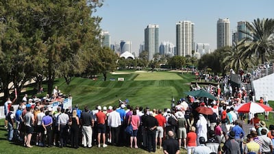 Danny Willett of England tees off on the 1st hole during the final round of the Omega Dubai Desert Classic at the Emirates Golf Club on February 7, 2016 in Dubai, United Arab Emirates. (Photo by Ross Kinnaird/Getty Images)