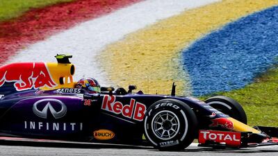 Red Bull driver Danil Kvyat in action during the Malaysian Grand Prix. Srdjan Suki / EPA