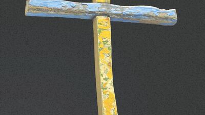 Lampedusa Cross by Francesco Tuccio Lampedusa, Italy, 2014. When a ship carrying refugees and migrants sank off the island of Lampedusa in October 2013, more than 300 Somali and Eritrean lives, both Muslim and Christian, were lost. Responding to the tragedy, Francesco Tuccio made small crosses, Christian symbols of hope and salvation, for the survivors and to engage people worldwide with the humanitarian disaster. © the Trustees of the British Museum