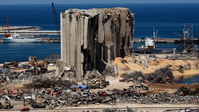 A general view shows the damaged port area in the aftermath of a massive explosion in Beirut, Lebanon, August 17, 2020 Reuters