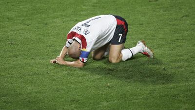 Euro 2004 brought a penalty shootout loss for England – this time against Portugal at the quarter final stage. Captain David Beckham, above, missing one of the crucial spot kicks.