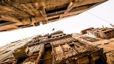 Sarah Abudawood's work titled Alleyway. Courtesy The Empty Quarter