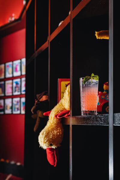 On the Mand mocktail, with rhubarb cordial and Botan juniper blend. Photo: Ferdi