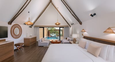 A one-bedroom beach pool villa at Anantara World Islands Dubai Resort. Photo: Anantara