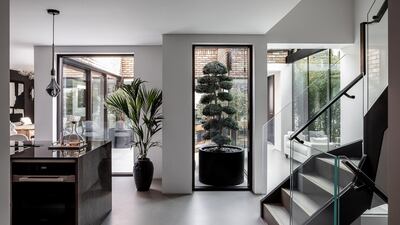 View through to the interior courtyard at Sprimont House. Courtesy Martin’s Properties