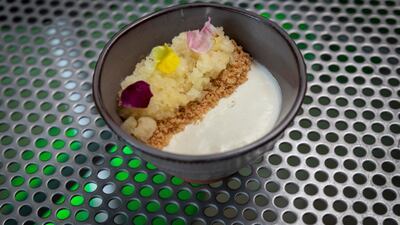 The paradise panna cotta is part of the dessert menu. Antonie Robertson / The National