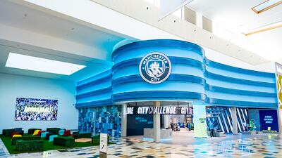 Manchester City fans can watch the big game at City Challenge in Yas Mall, Abu Dhabi, this Saturday. Photo: Manchester City