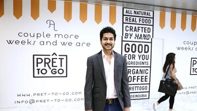 Kunal Lahori, founder and CEO of Pret To Go. Sarah Dea / The National