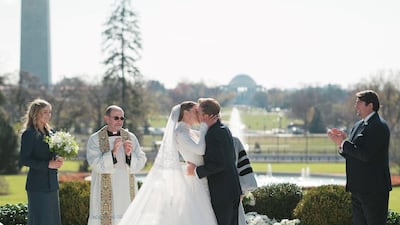 Naomi Biden's wedding at the White House. Photo: Corbin Gurkin