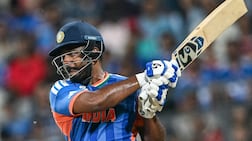 India's Sanju Samson cracked 89 off 42 balls against England in the T20 World Cup semi-final. AFP