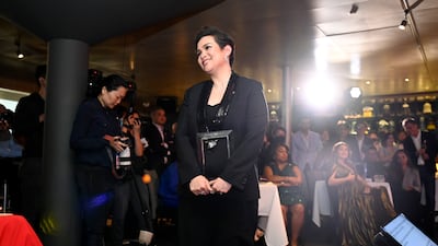 SINGAPORE, SINGAPORE - OCTOBER 02: Lea Salonga, Singer and Actor, receives her award at the TIME100 Impact Awards on October 02, 2022 in Singapore. (Photo by Edwin Koo / Getty Images for TIME)
