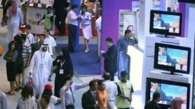 Visitors to Gitex browse the latest in technology in Dubai. IT spending in the Middle East is expected to continue its rapid growth.