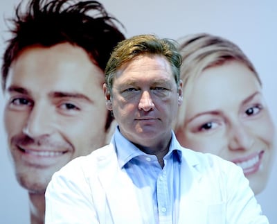 Mike Ryan, the 'Dubai Hair Doctor'. Satish Kumar / The National