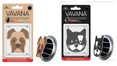 Vavana Buddies Optimistic Paper Car Vent Fresheners, Dh35, homesmiths.ae. Photo: Vavana