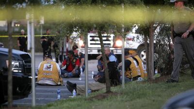Businesses closed early on Sunday after police warned people to stay away from the area as they had received intelligence that other gang members might be coming to the area for ‘payback’. John L Mone/AP Photo