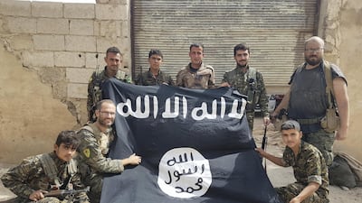 Macer Gifford with YPG soldiers during his time in Syria. Courtesy Macer Gifford