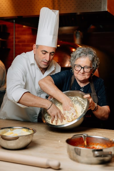 MamaBella chef Alessandro Miceli with his mother Teresa Parasiliti, who will be a guest chef. Photo: MamaBella