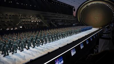 Members of the UAE armed forces participate in the show. Hamad Al Kaabi / UAE Presidential Court