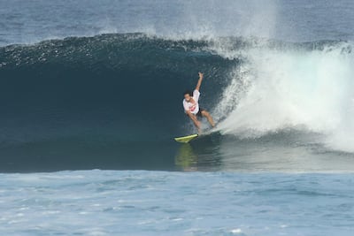 Mohammad Hassan took up surfing after his ulcerative colitis forced him to give up rugby. Cleveland Clinic Abu Dhabi