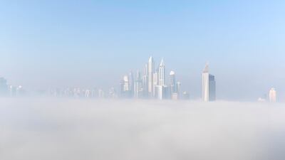 Winter fog in Dubai. Antonie Robertson / The National