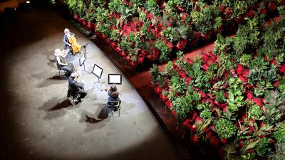 The UceLi Quartet played Giacomo Puccini’s 'I Crisantemi' (Chrysanthemums). Reuters