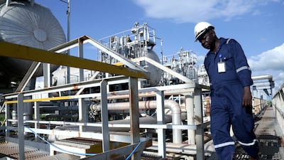 A worker at the Toma South oilfield to Heglig, South Kordofan. Reuters