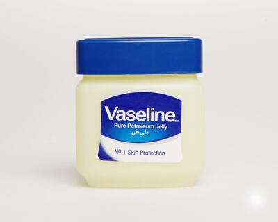 Dubai Customs seized more than 17,000 packs of bogus Vaseline. Tina Chang / The National