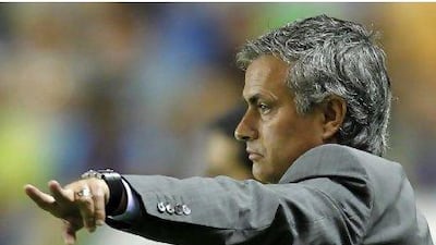 Jose Mourinho, the Real Madrid coach, is 'the best', according to his club president, Florentino Perez, who was in the capital yesterday to open the latest branch of the Real Madrid Foundation at the Baniyas club in Abu Dhabi. Alberto Saiz / AP Photo