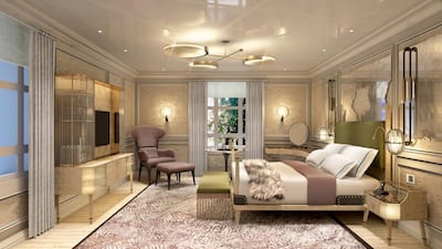 Inside the Deluxe Park Suite at Mandarin Oriental Hyde Park, London. Courtesy Mandarin Oriental Hotel Group