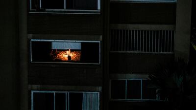 During the third day of a massive power outage which has left the capital and much of the country without communications, water and electricity. AFP