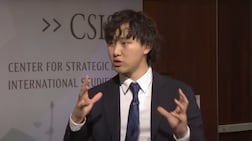 In 2025 at a CSIS event, Alexandr Wang spoke about why the US had a 'moral imperative' to win the AI race. Photo: CSIS