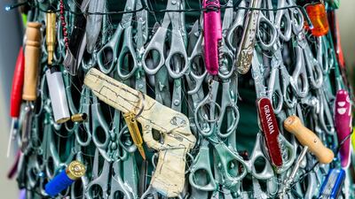 The tree is also sending an educational message on the importance of aviation security. Courtesy of Martynas Jaugelavicius, Lithuanian Airports