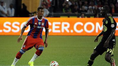 Jrome Boateng, left, has become the latest victim of the Bundesliga's controversial triple-jeopardy principle. Steve Dykes / Getty